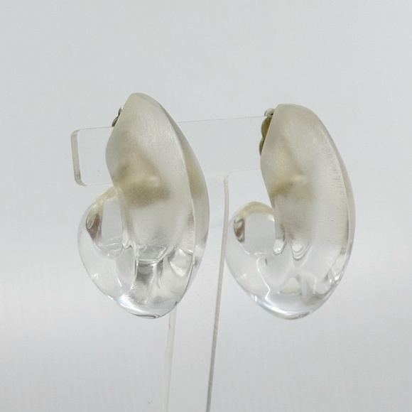 Patricia Von Musulin sterling silver lucite earrings - GM301 - Picture 7 of 7